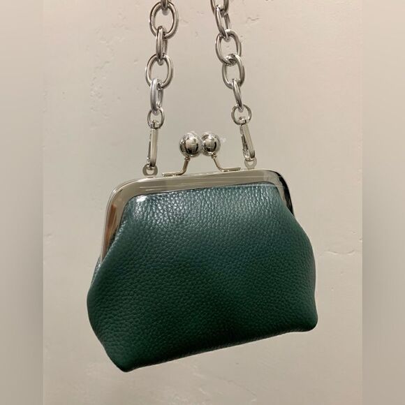 Handmade Genuine Premium Pebble Leather Kisslock Clutch/Wristlet/Evening Bag - Picture 5 of 15